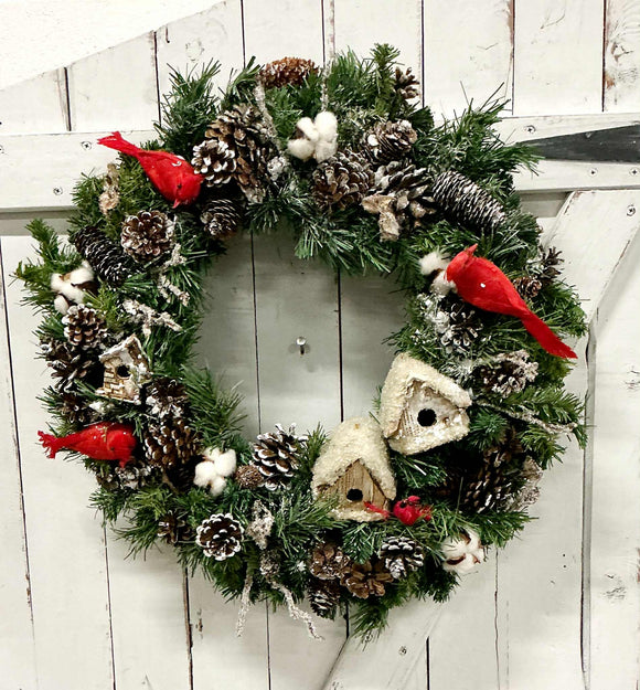 Cardinal Wreath