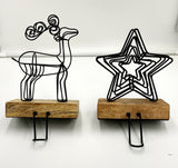 Wood & Wire Stocking Holders