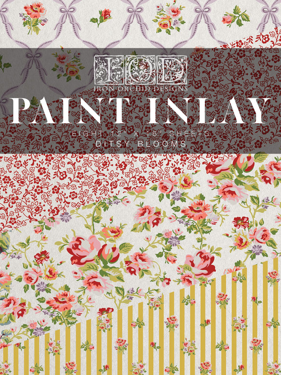Ditsy Blooms - IOD Paint Inlay