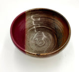 Burgundy Pottery Bowl