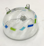 Fused Glass Footed Bowl