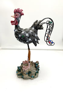 Wire and Resin Rooster