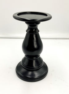 Black Pedestal Candlestick