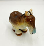 Ceramic donkey card holder