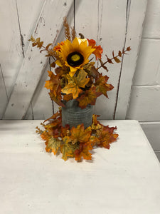 Fall Milk Can Decor