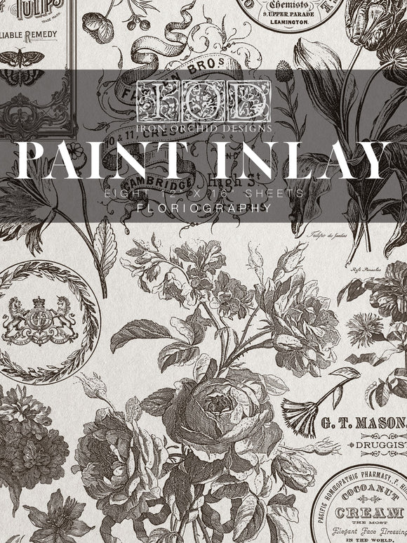 Floriography - IOD Paint Inlay