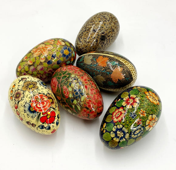Hand painted Wood Eggs