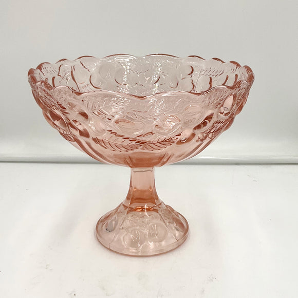 Pink Pedestal Compote