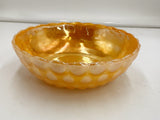 Peach Lustre Bubble Bowl