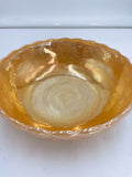 Peach Lustre Bubble Bowl