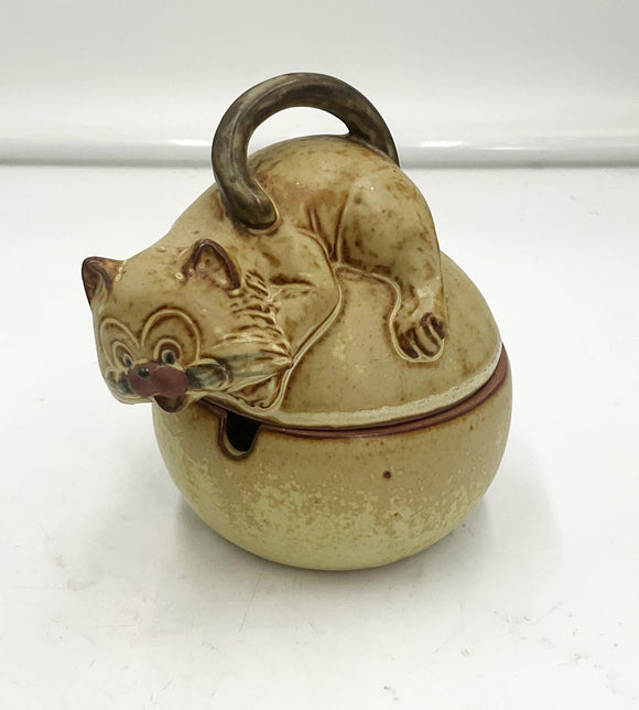 Stoneware Cat Tea Set