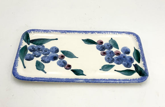 Blueberry Pottery Plate