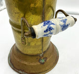 Vintage Brass Coal Scuttle