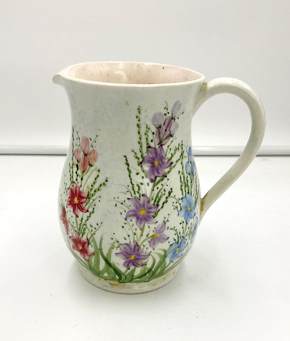 English Floral Pitcher
