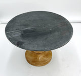 Slate Wood Pedestal
