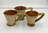 Rattan Look Pottery mugs