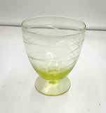 Yellow Swirl Goblets