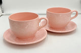 Pink Cappuccino Mugs