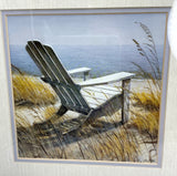 Shoreline Chair - watercolour print