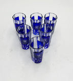 Vintage Cobalt Liqueur Glasses
