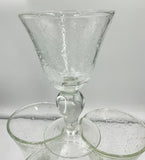 Seeded Glass Goblets
