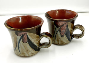 Pair Pottery Mugs