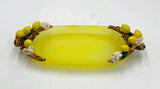 Yellow Frosted Limoncello Dish