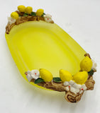 Yellow Frosted Limoncello Dish