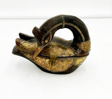 Vintage Wood Duck Trinket Dish