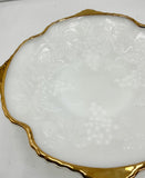 Milk Glass Fruit Bowl