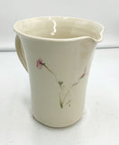 Pottery Soft Floral Pitcher