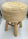 Wood Jute Stool