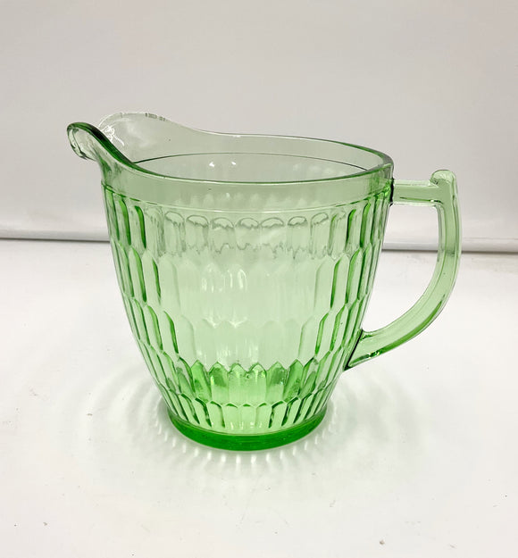 Green Glass Pitcher