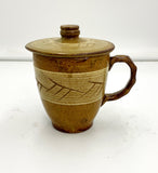 Lidded Stoneware Mug