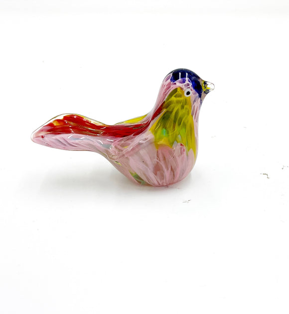 Multicoloured Glass Bird