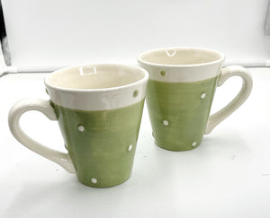 Pair Sage Mugs