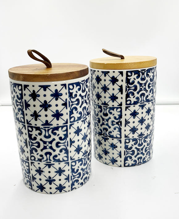 Moroccan Tile Style Canister