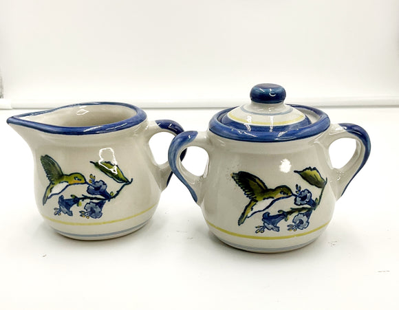 Louisville Stoneware creamer & sugar