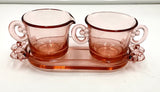 Depression Glass Cream Sugar set
