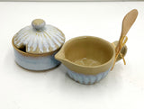 Stacking Pottery Cream Sugar