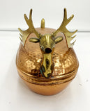 Copper Reindeer Dish