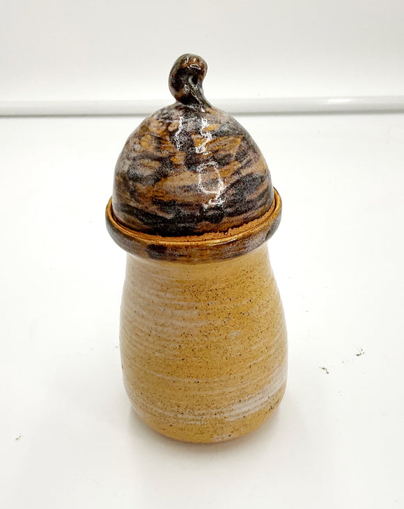 Dome Lidded Pottery Jar
