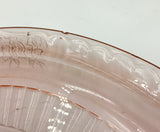 Pink Glass Serving Dish'