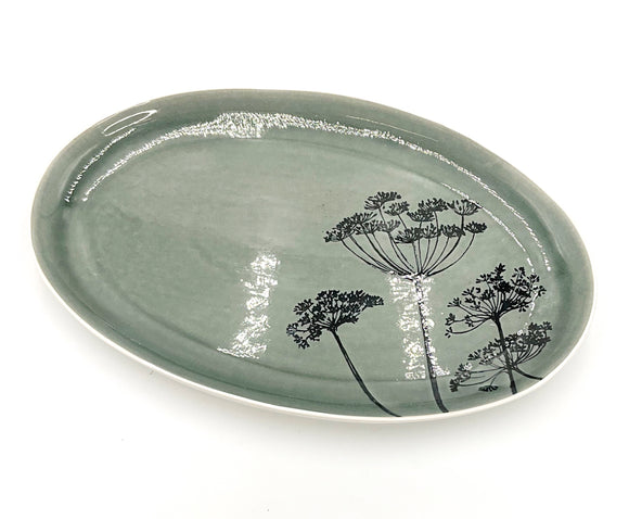 Floral lace Oval Platter