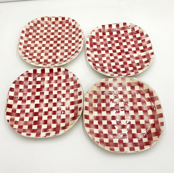 Basketweave Side Plates