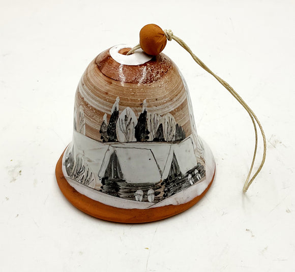 Pottery Winter Bell