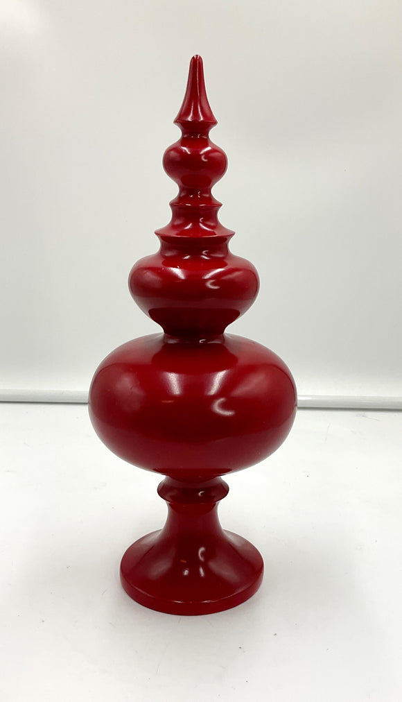 Red Decor Finial