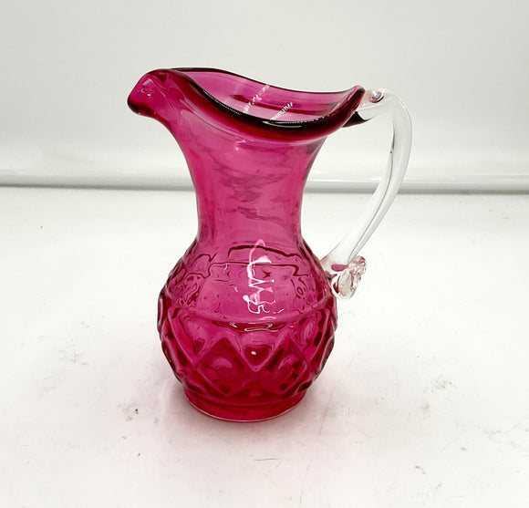 Cranberry Glass Pitcher
