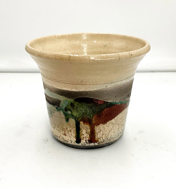 Wide Mouth Pottery Vase