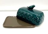 Teal Butter Dish